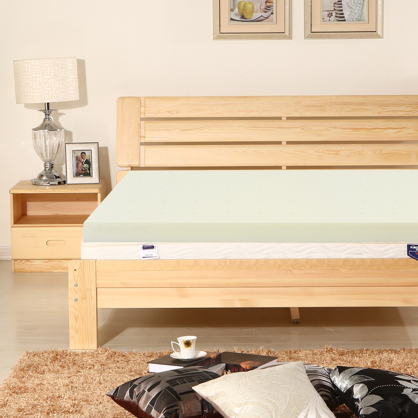 3-Inch Bed Mattress Topper Air Cotton for All Night Comfy Soft Mattress Pad