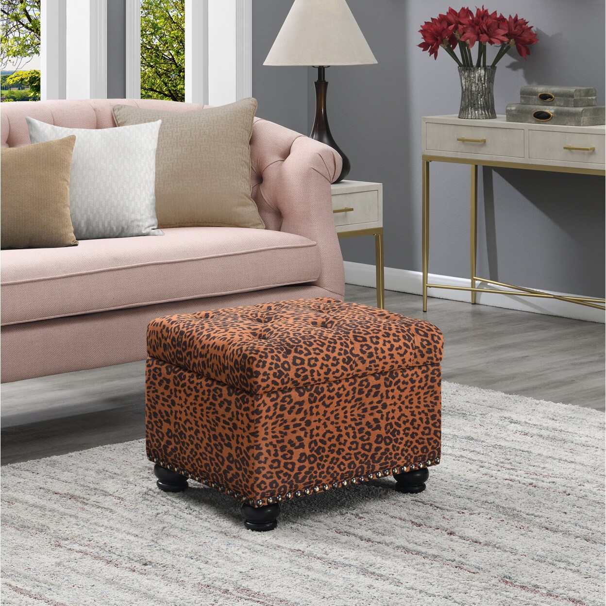 Convenience Concepts Designs4Comfort 5th Avenue Storage Ottoman