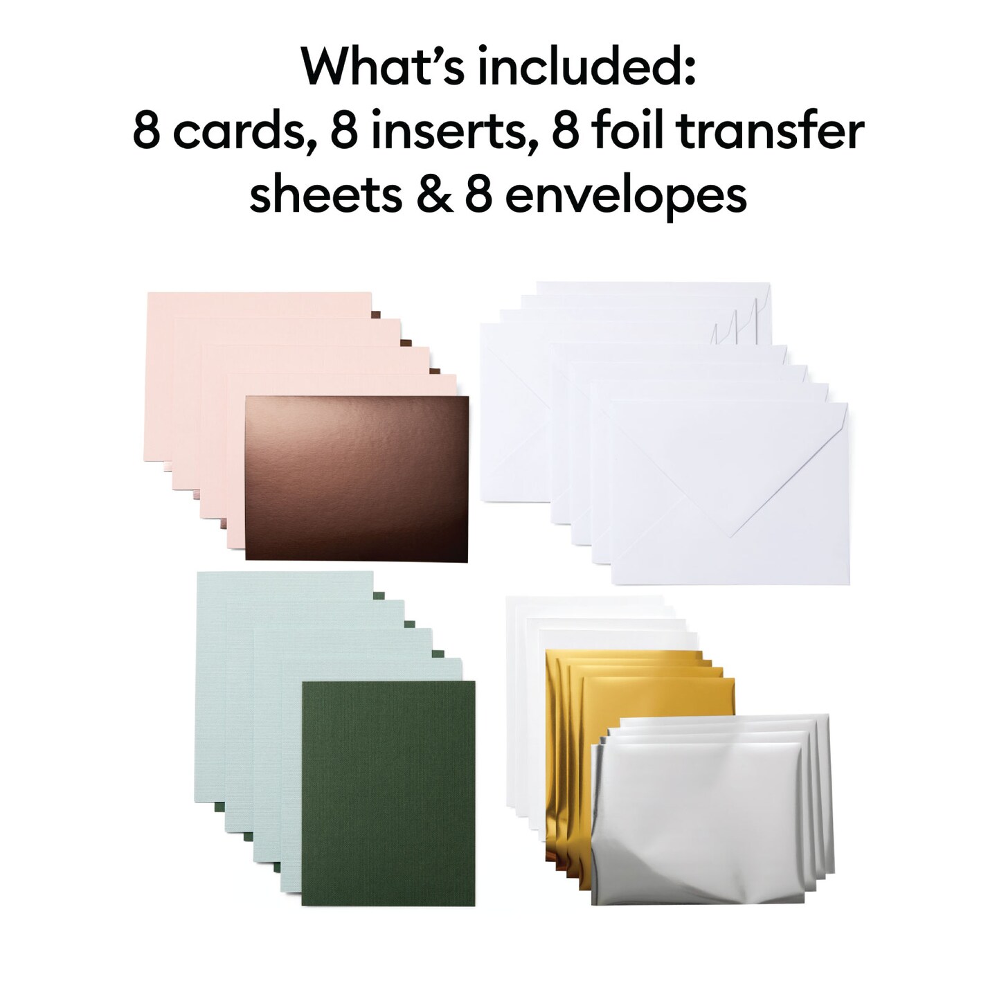 Cricut Joy Foil Transfer Insert Cards Forest Grove Sampler A6 | 8 Count