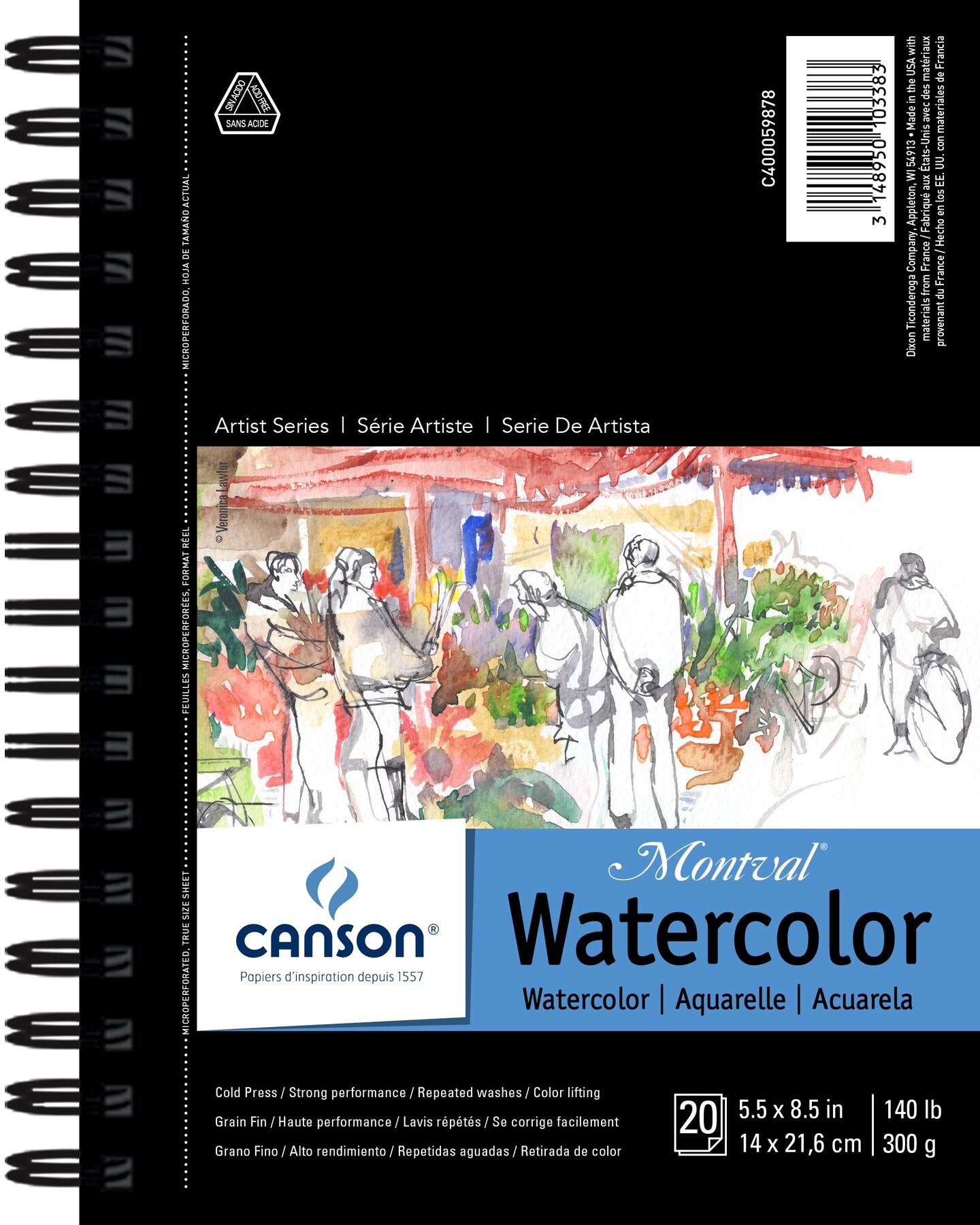 Canson Watercolor Paper (20 Sheets)