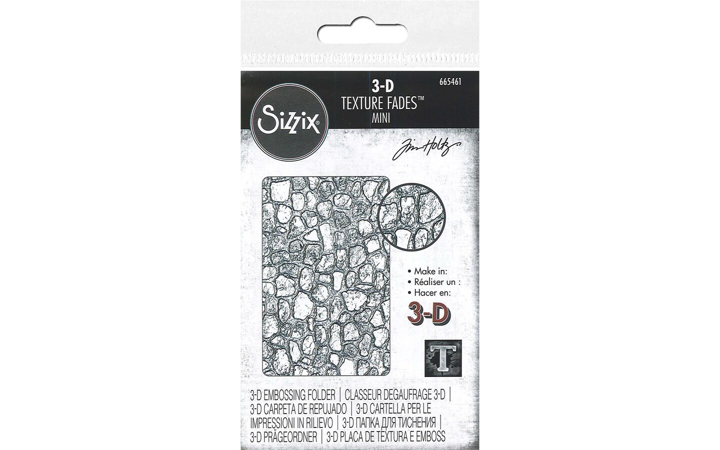 Sizzix THoltz 3D TF Emboss Folder Mini Cobblestone Michaels