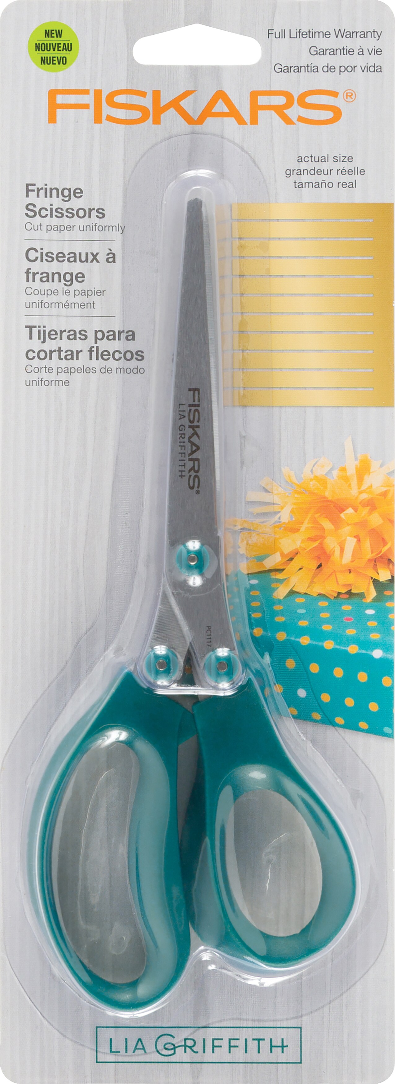 Fiskars Lia Griffith Fringe Scissors-Teal
