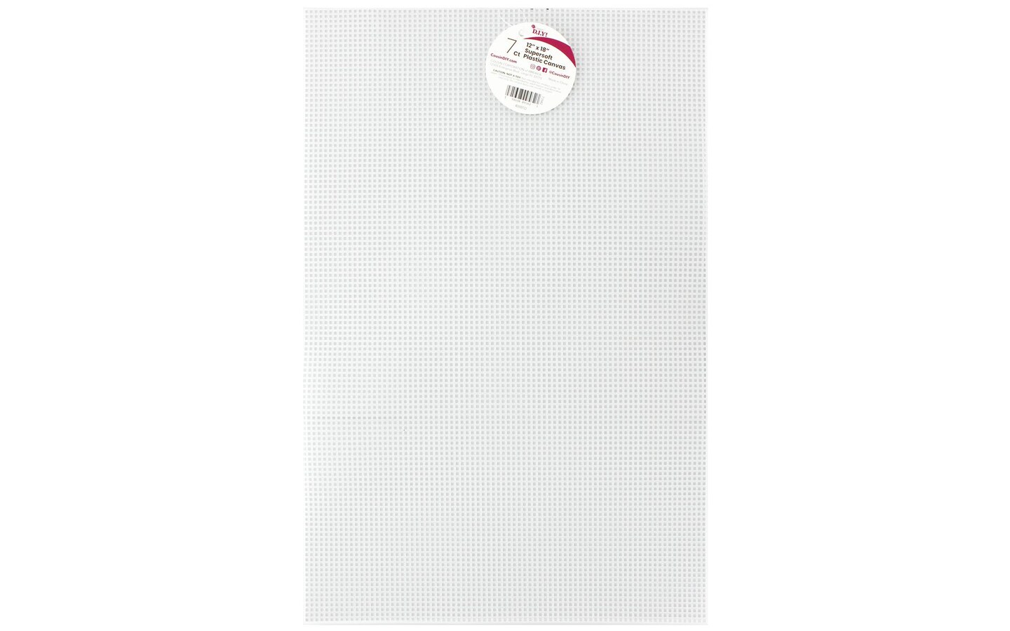 Cousin Supersoft Plastic Canvas 7 Count 12x18 Clear