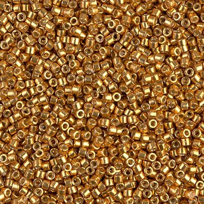 Miyuki Delica Bead 11/0 - DB1833 - Duracoat Galvanized Yellow Gold