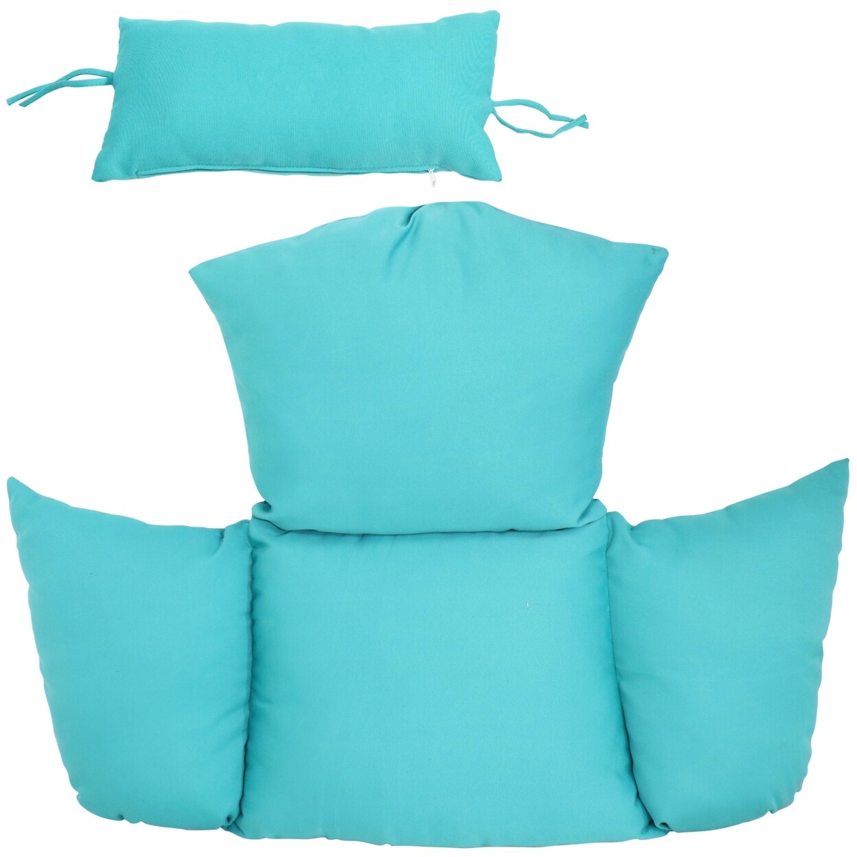 Sunnydaze Penelope And Oliver Egg Chair Replacement Cushions - Turquoise