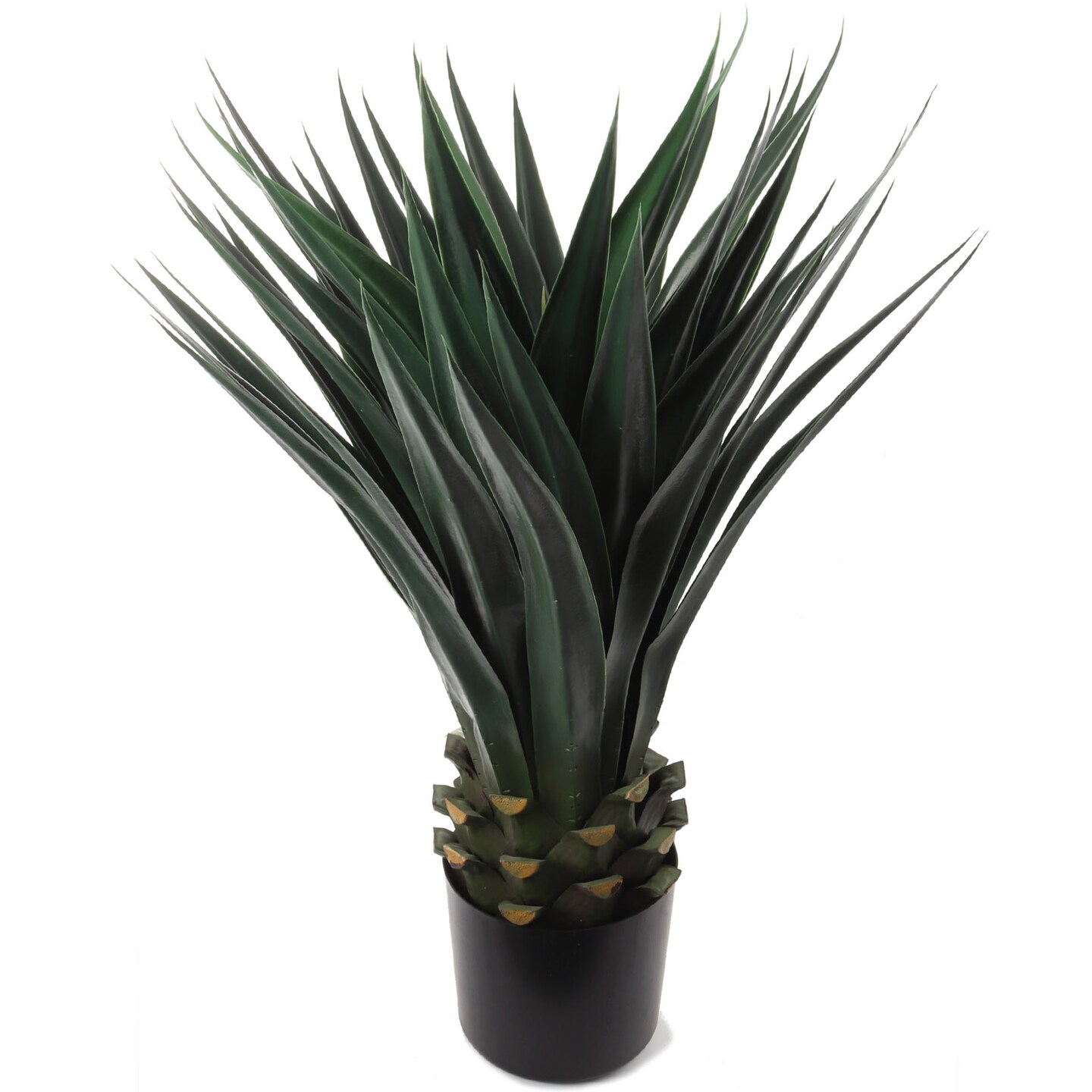 36" Agave Plant in Black Pot Succulent Plant, Floral Home by Artificial Flowers