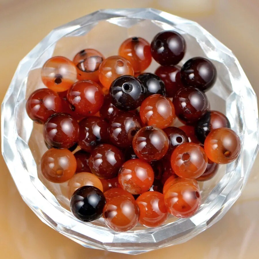 100 PCS Natural Gemstone Round Beads