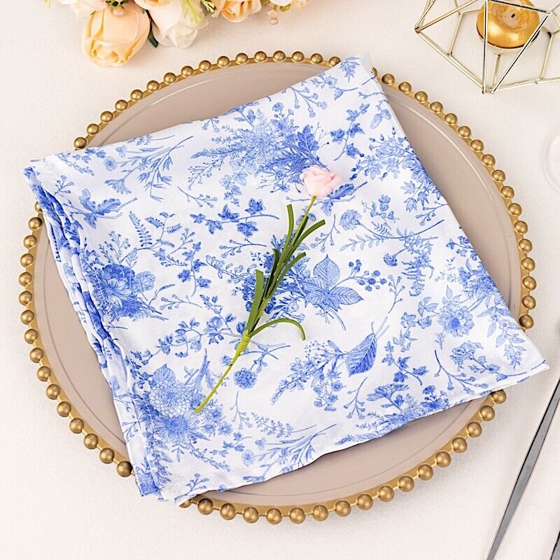 5 White 20x20 in Satin Dinner Table NAPKINS