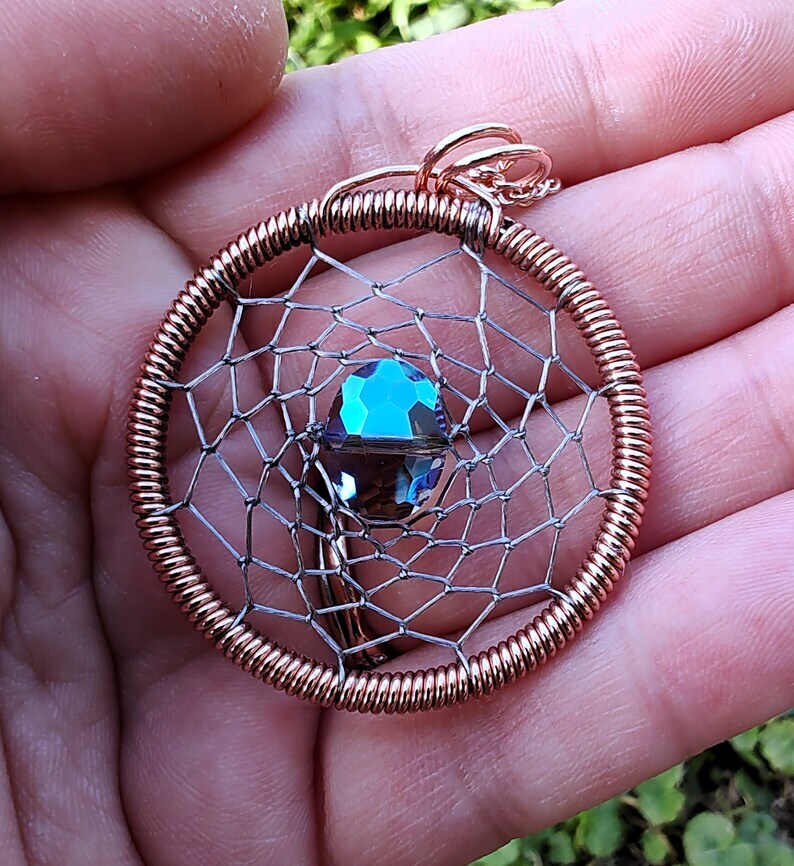 Angel Aura Crystal Dreamcatcher Dream Catcher Copper Native
