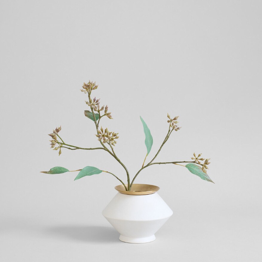 Summer EcoFaux Eucalyptus Seed Branch by Bloomist