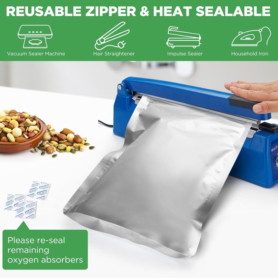 40 PCS 1 Gallon Mylar Bags for Food Storage