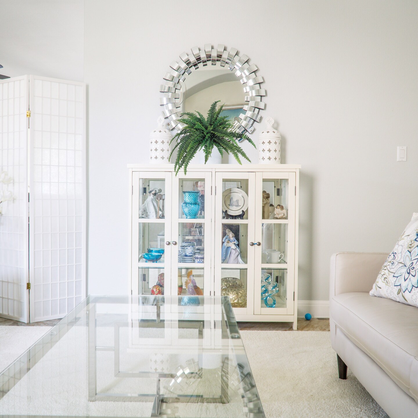 6-Pack: Boston Fern Plant with 48 Silk Fronds, 48&#x22; Wide, Floral Home by Artificial Flowers