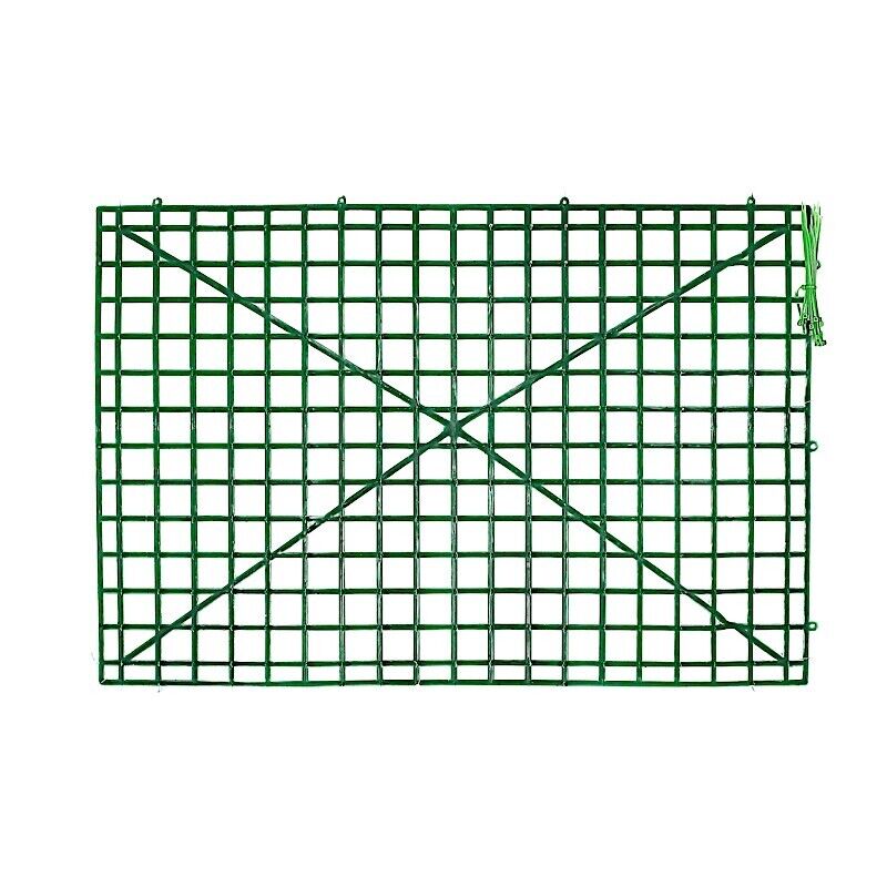 10 Dark Green 24x16 in Plastic Grid Frames DIY Mesh Flower Wall PANELS