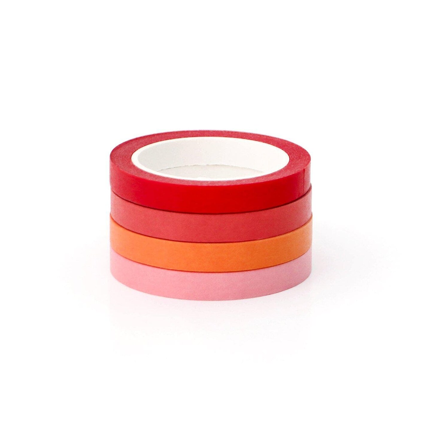 Red Sunset Slim Washi Tape Set
