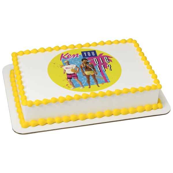 Barbie&#x2122; Kenergy Edible Cake Topper Image - 7.5&#x22; Round