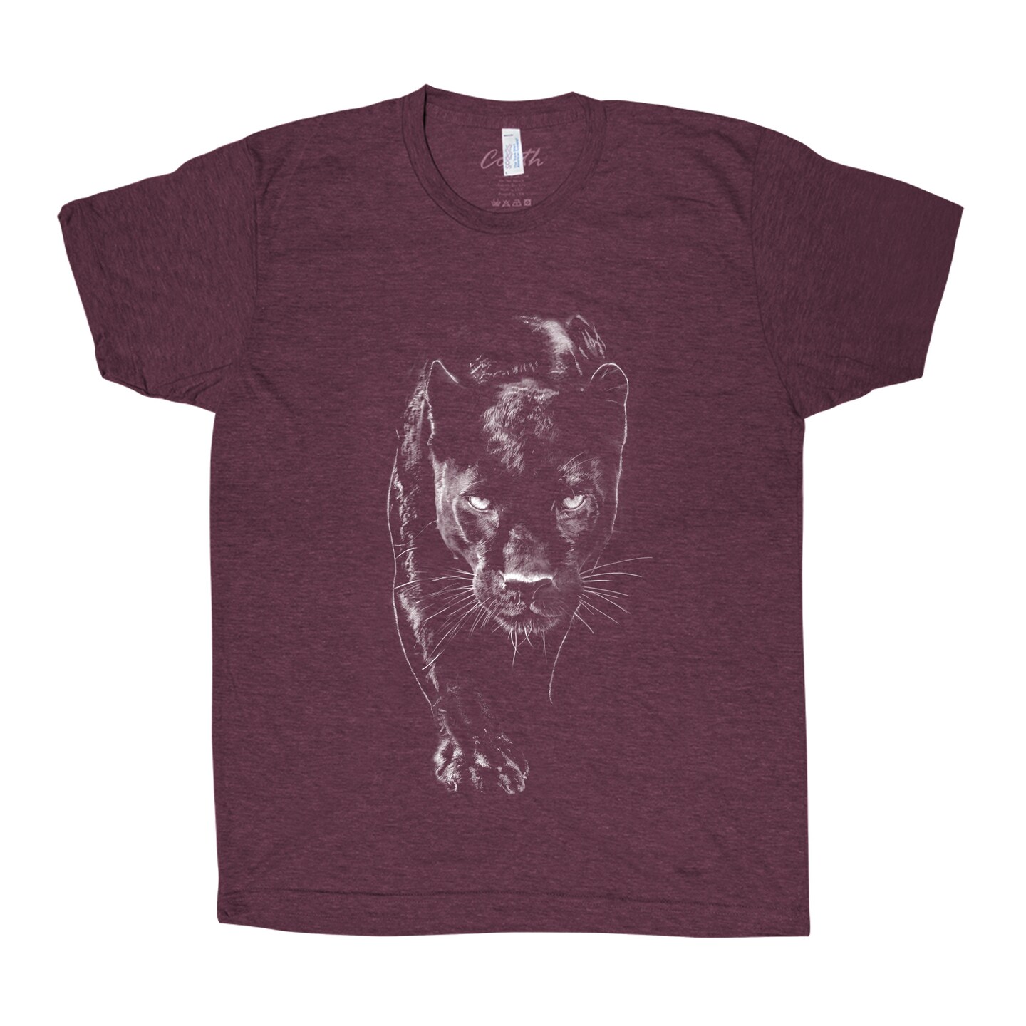 Mens Panther T-shirt, Graphic Tee, Animal Face Shirt, Unisex T