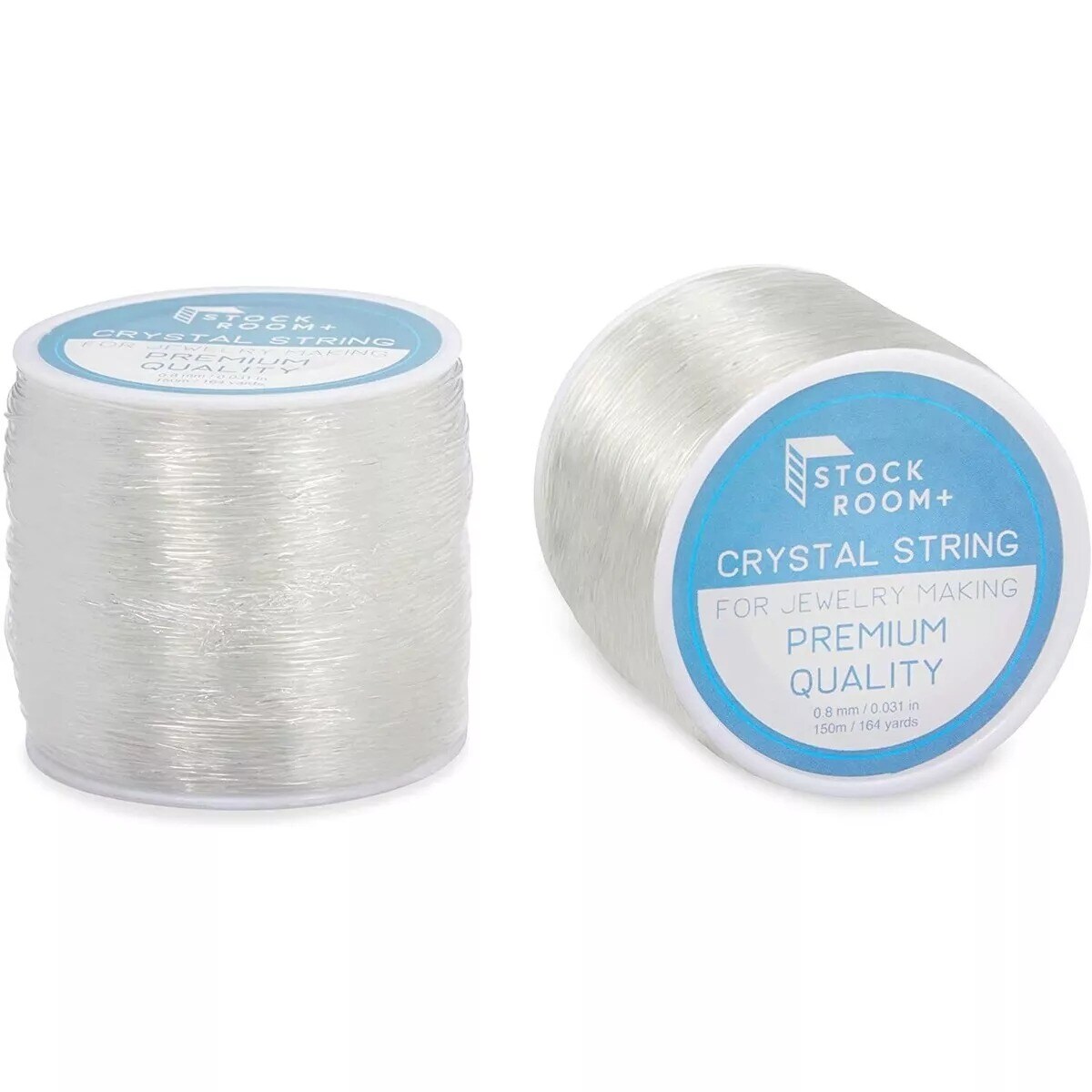 0.8mm 2 Pack Clear Elastic String