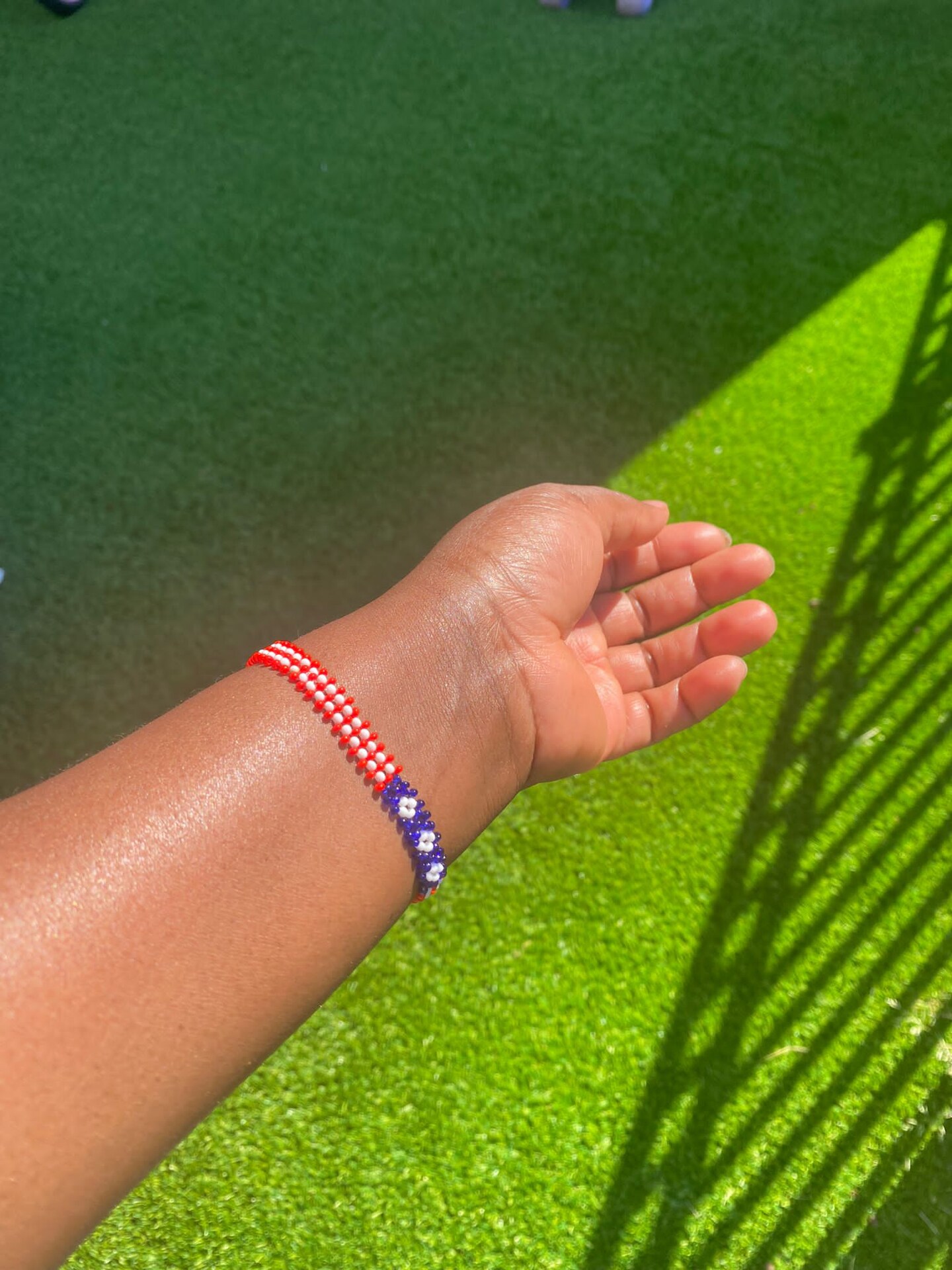 Handmade good USA Flag Bracelet