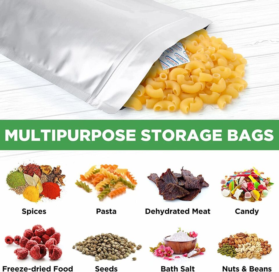 40 PCS 1 Gallon Mylar Bags for Food Storage