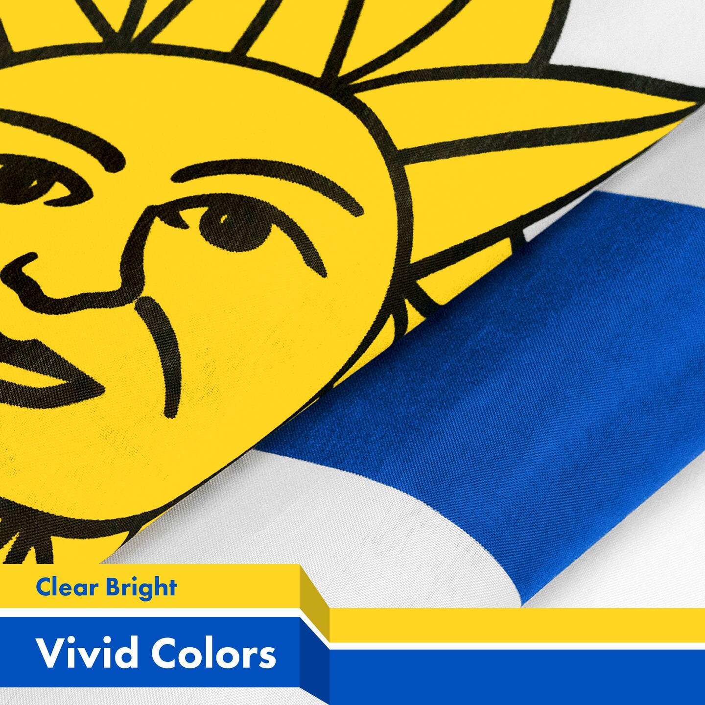 Uruguay Uruguayan Flag 3x5 Ft 3-Pack 150D Printed Polyester By G128