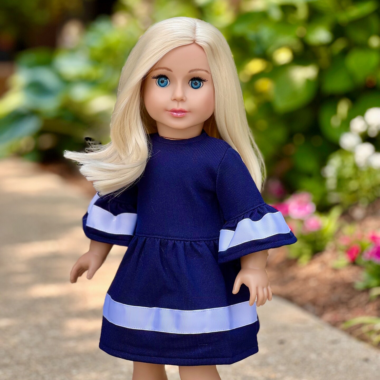 Navy Blue - 18 inch doll dress | MakerPlace by Michaels