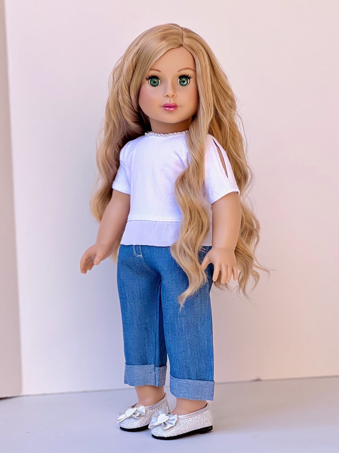 18 Inch Doll Clothes 6-Piece Set - Mix & Match Outfits With Shoes & Jacket