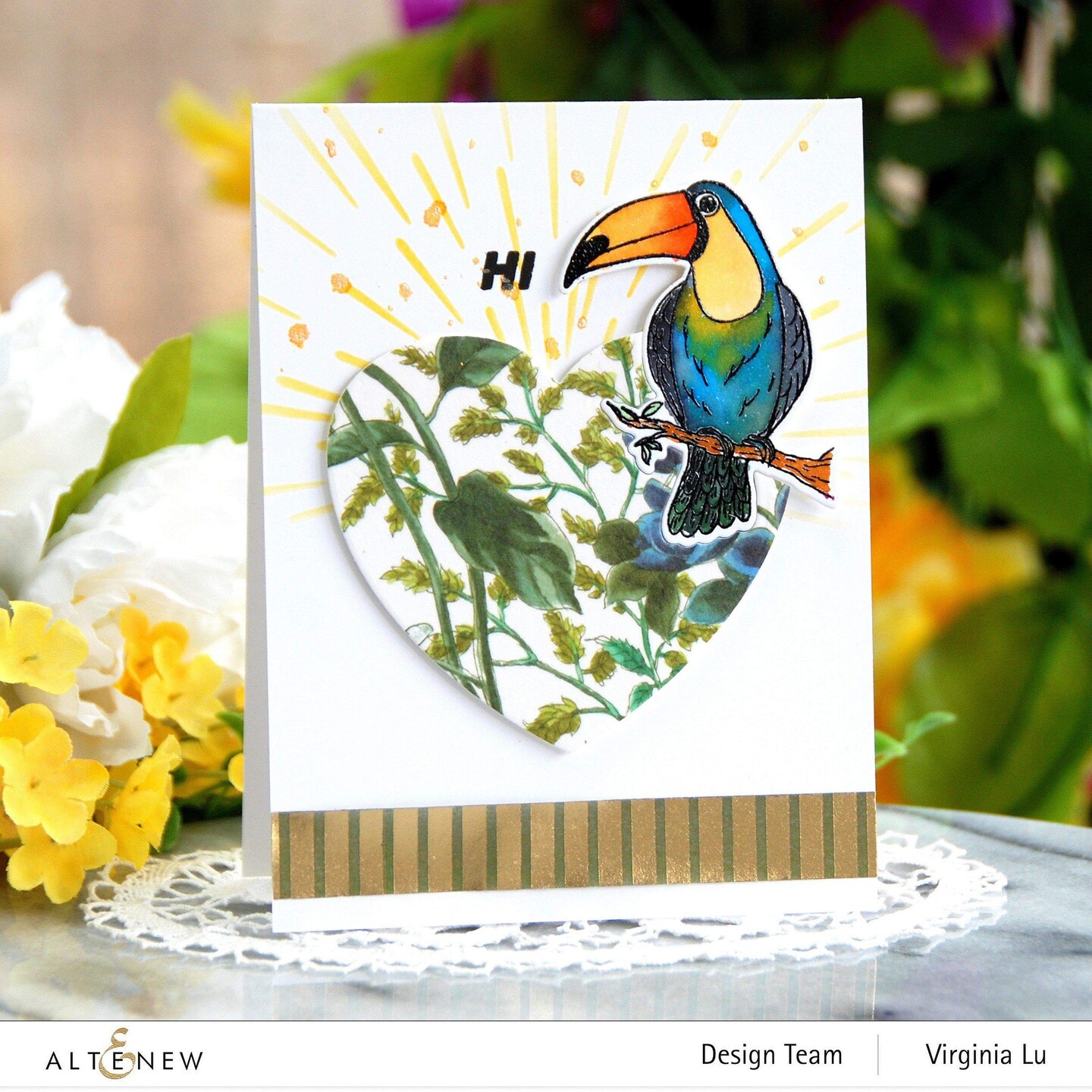 Elegant Foil Stripe Washi Tape