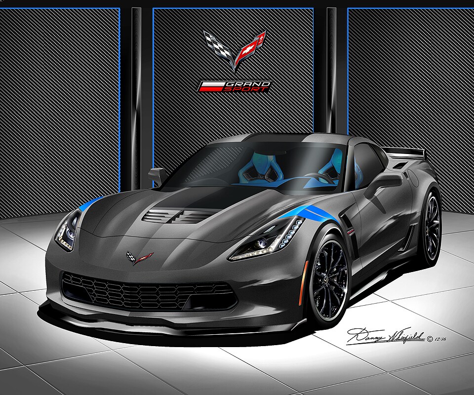C7 Corvette Coupe Grand Sport - Watkins Glen Grey | Art
