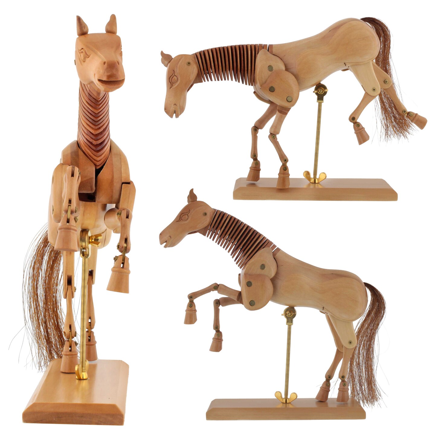 Wooden 16&#x22; Horse Artist Drawing Manikin Articulated Mannequin