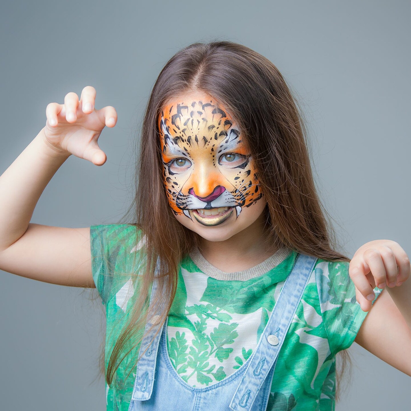 8 Primary Color Airbrush Face & Body Water Based Painting Set, 1 oz