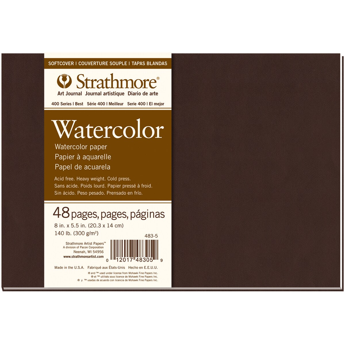 Strathmore Softcover Watercolor Journal 8&#x22;X5.5&#x22;-24 Sheets