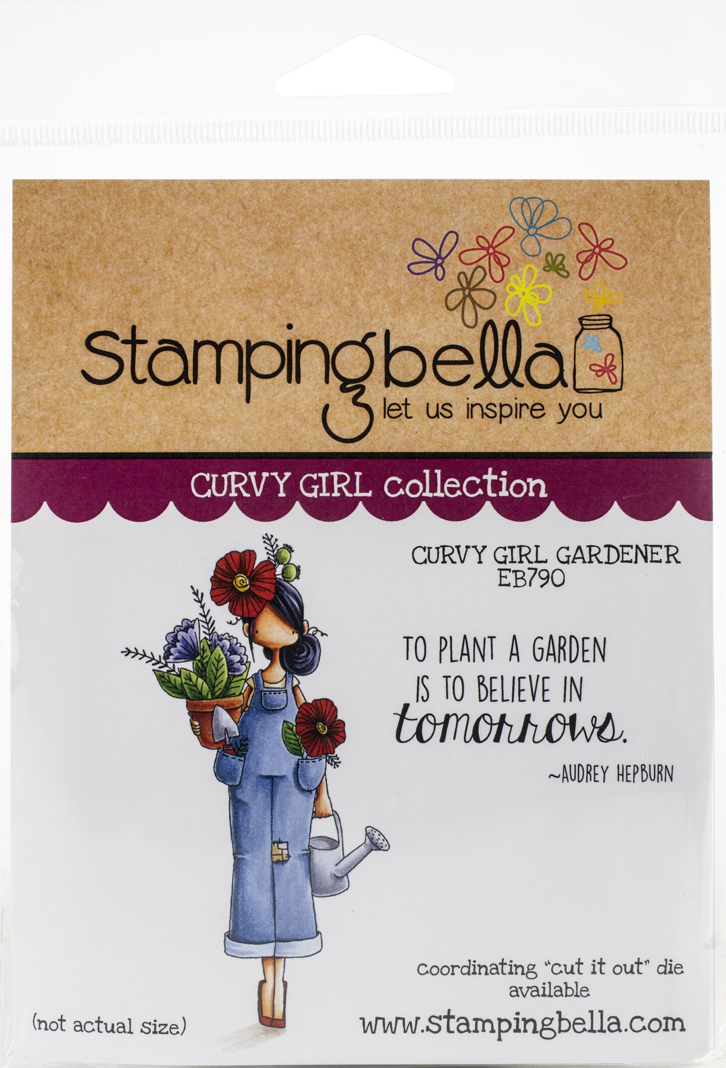 Stamping Bella Cling Stamps-Curvy Girl Gardener | Michaels