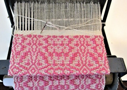 Pink woven wall online hanging