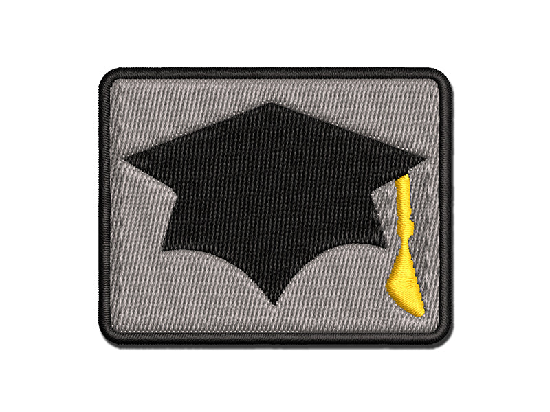 Graduation Cap Solid Multi-Color Embroidered Iron-On Patch Applique | Michaels