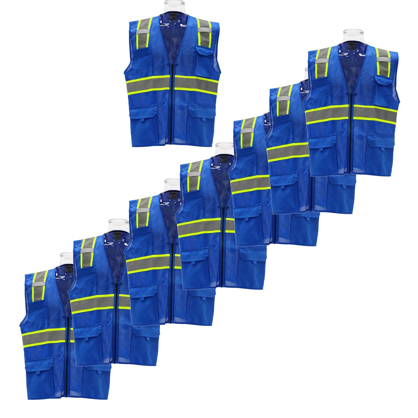 Multi Colors High-Visibility Pocket Safety Vest