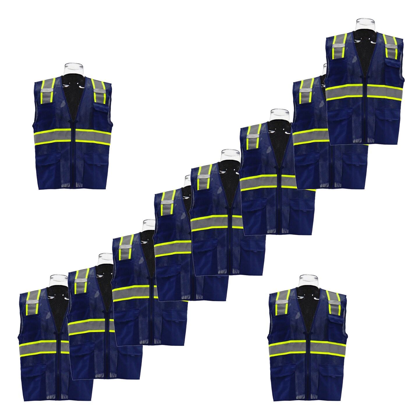 Multi Colors High-Visibility Pocket Safety Vest