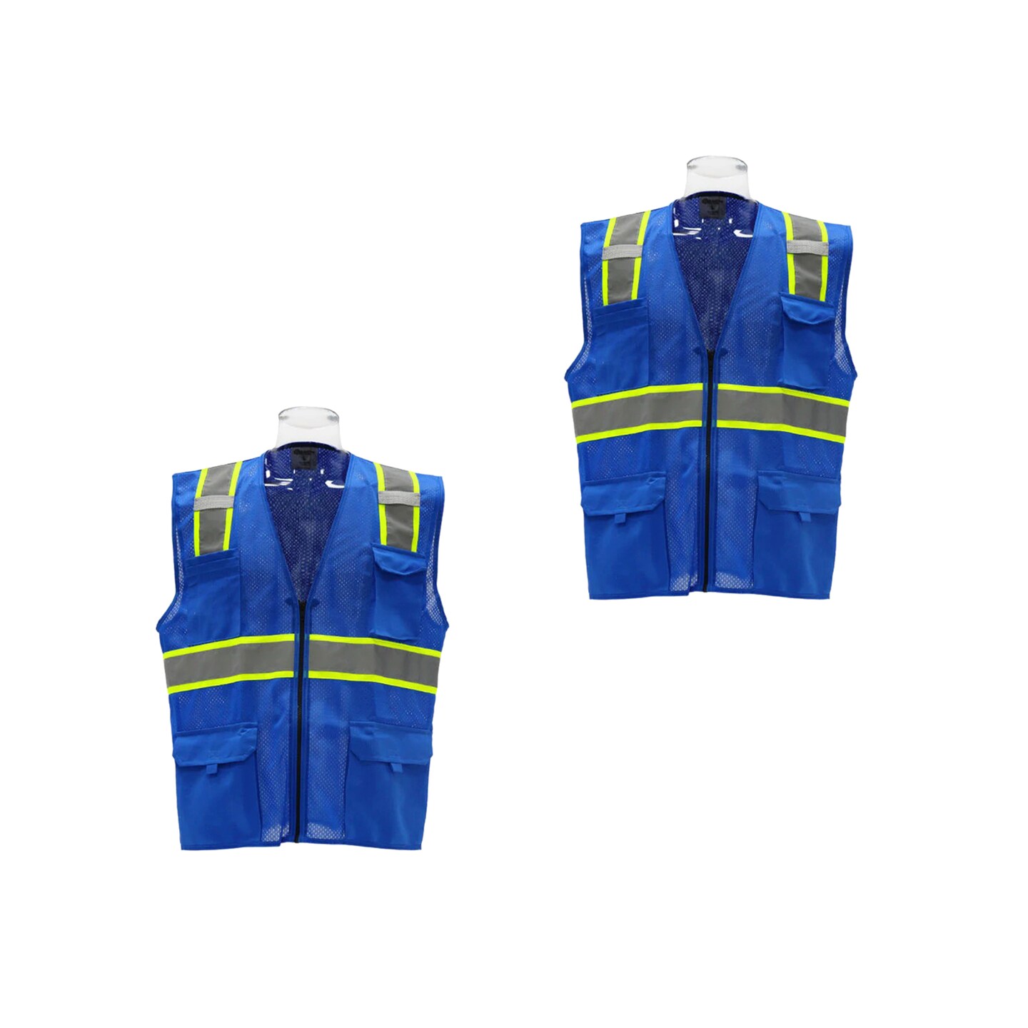 Reflective Safety Vest Bright Color Multi-pocket Traffic Vest