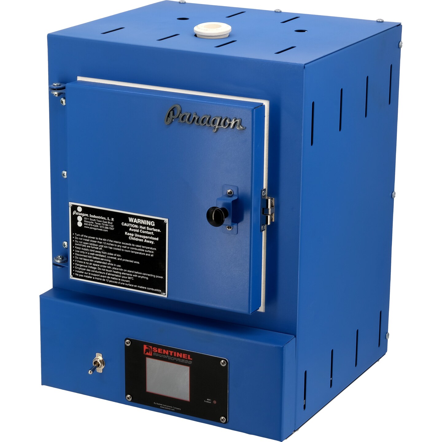 Paragon SC3 Programmable Digital Kiln 1800W 120V 15A with Sentinel Touch Xpress