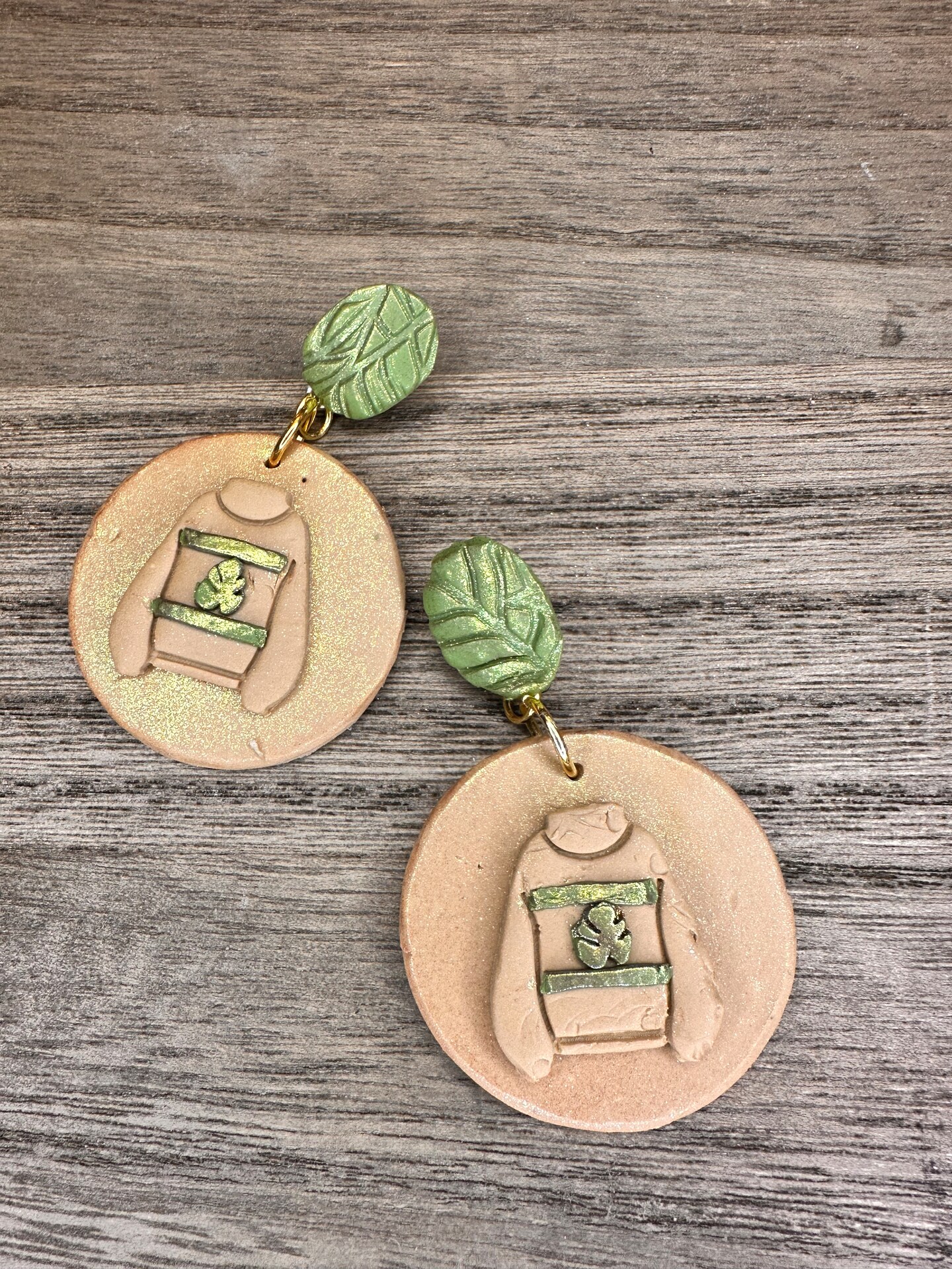 Sweater on sale clay earrings