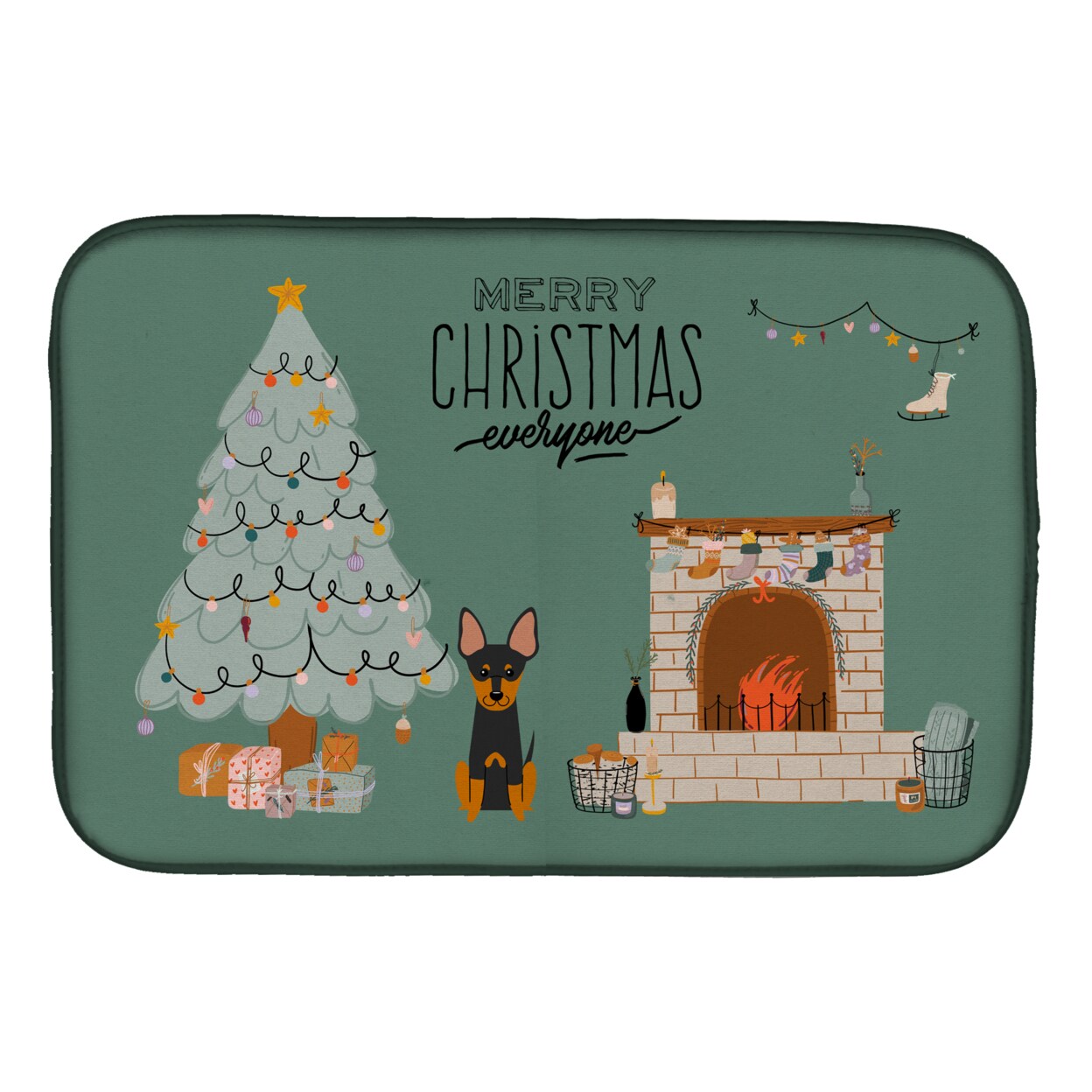 Christmas Dish Mat 