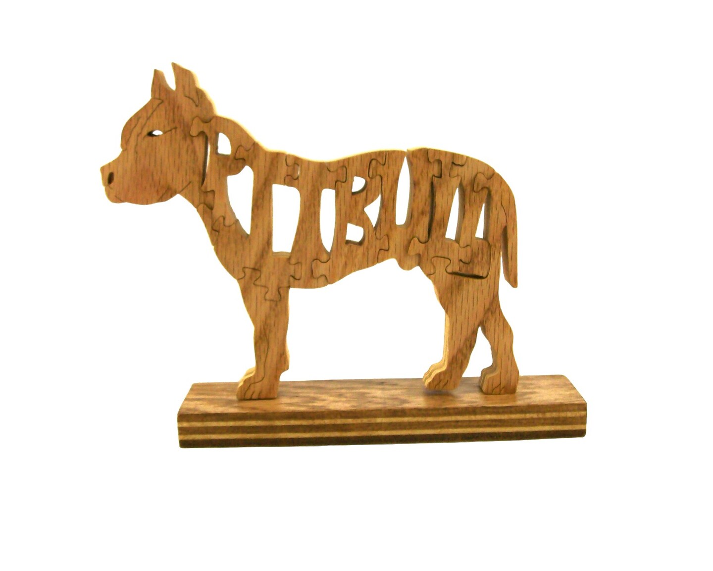 Wooden Dog Puzzle, Dog Decor, Wooden Animal Puzzle, Puzzle Dog Toy