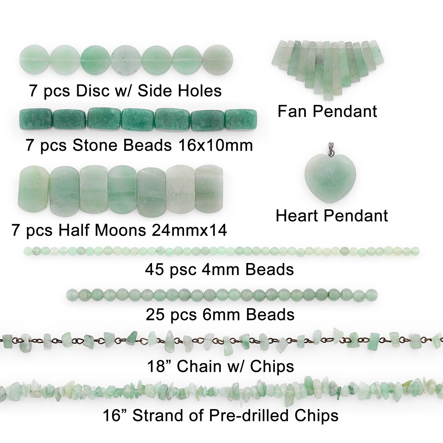 New Jade Natural Gemstone Beads and Pendants Collection For Jewelry Making