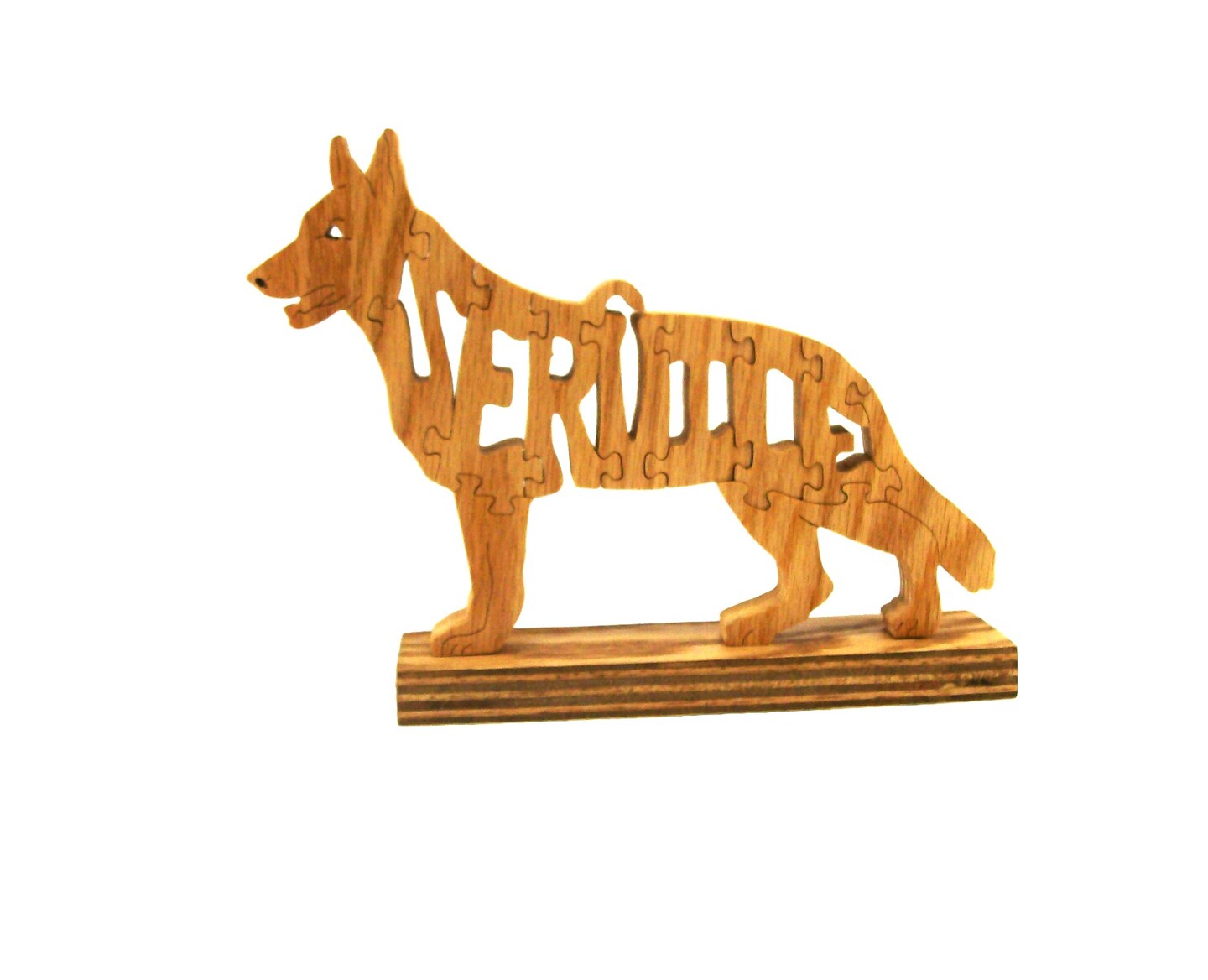 service dog German shepherd wooden German Shepherd dog puzzle