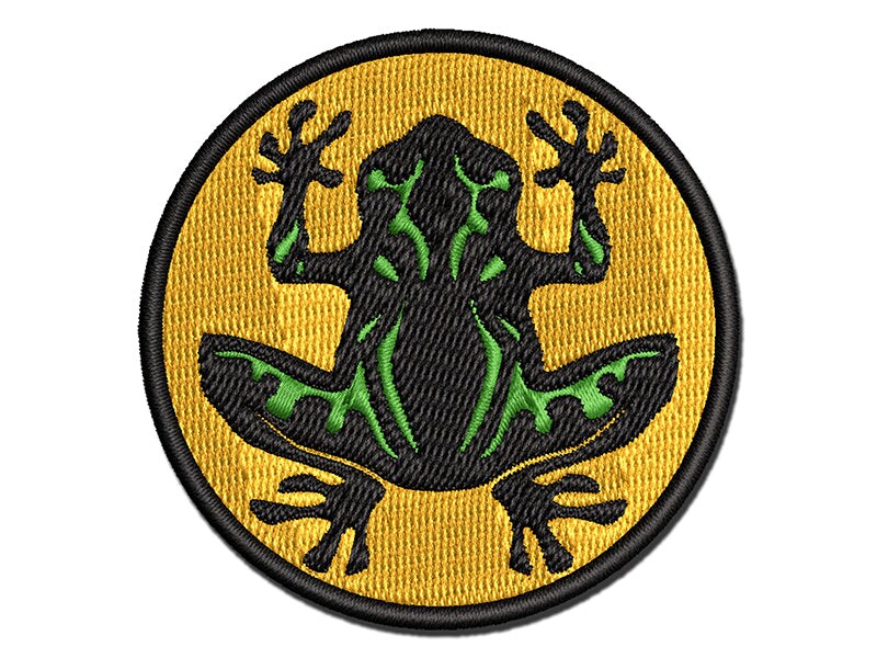 Tiny Frog Iron-on Patch, Embroidered Frog Applique, Fabric Patches, Clothes  Patches 