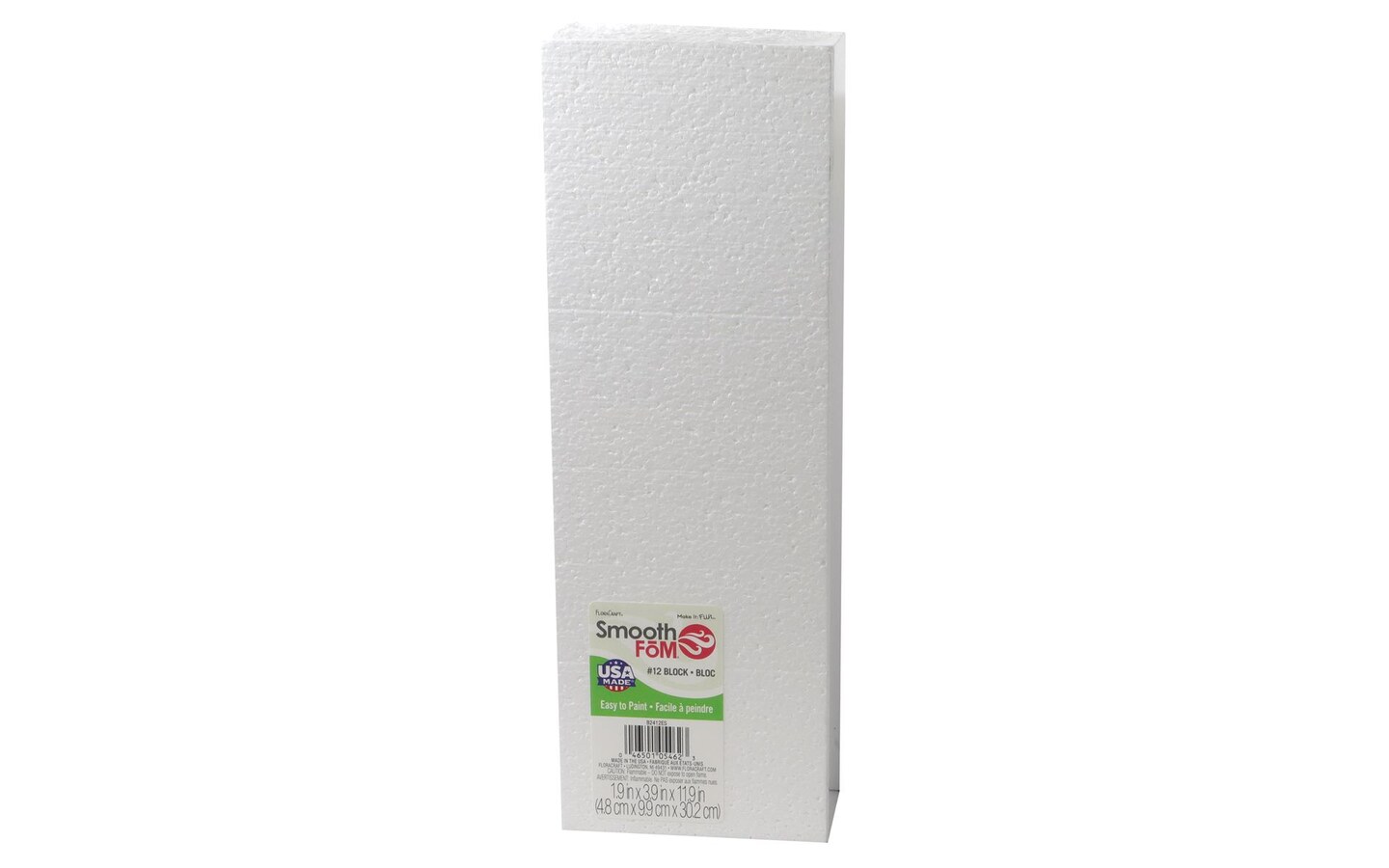 FloraCraft Foam SmoothFom Block 2x4x12&#x22;