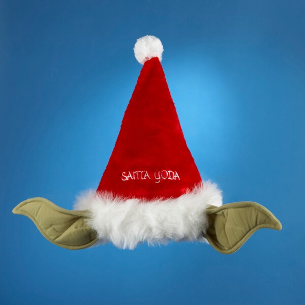 CC Christmas Decor Club Pack of 12 Yoda Santa Hats with Bendable Ears 17"