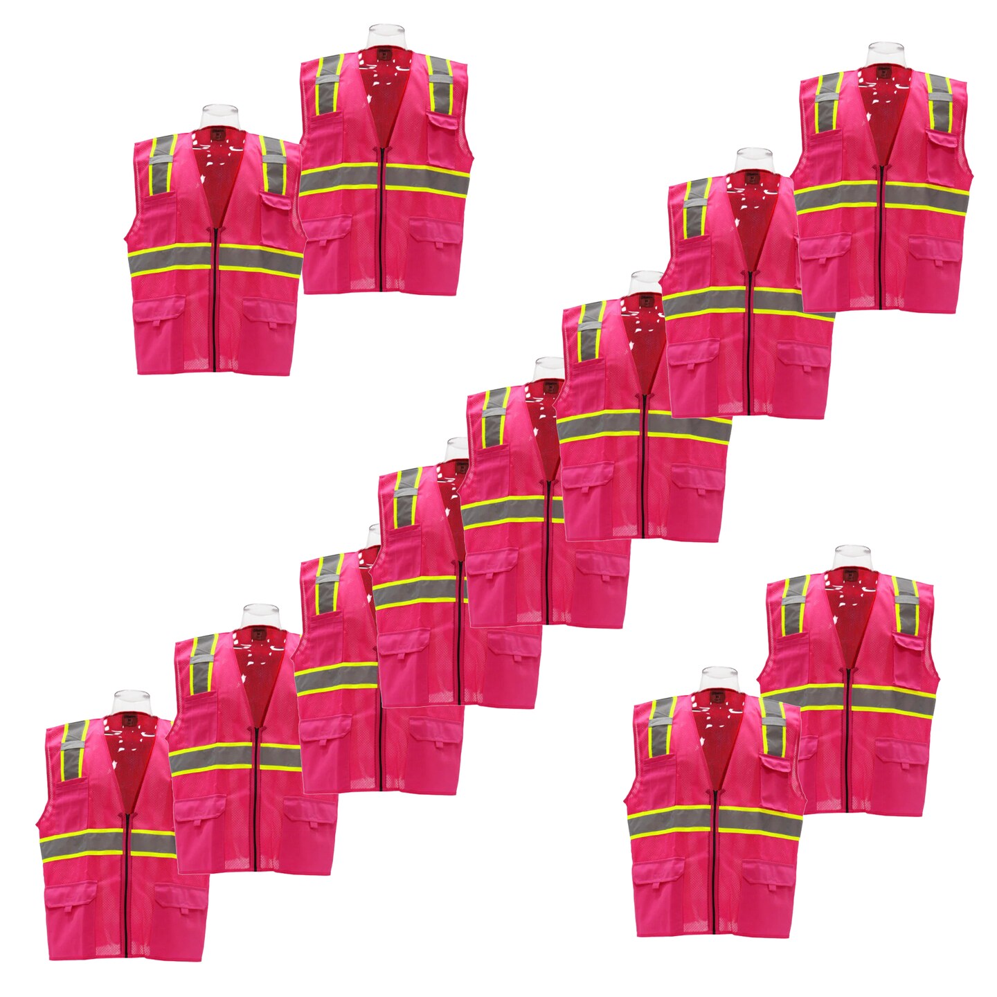 Multi Colors High-Visibility Pocket Safety Vest