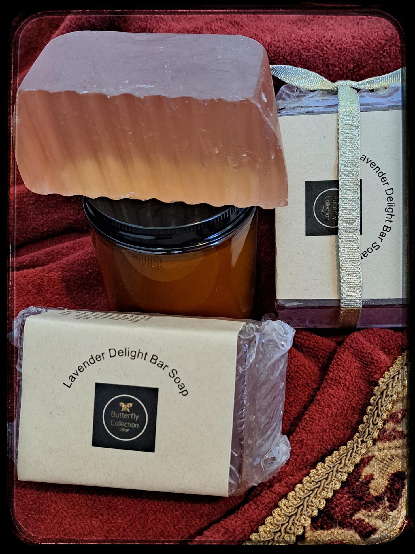 Butterfly Collections Empire Jumbo Lavender Delight Glycerin Soap Bar with Essential Oils