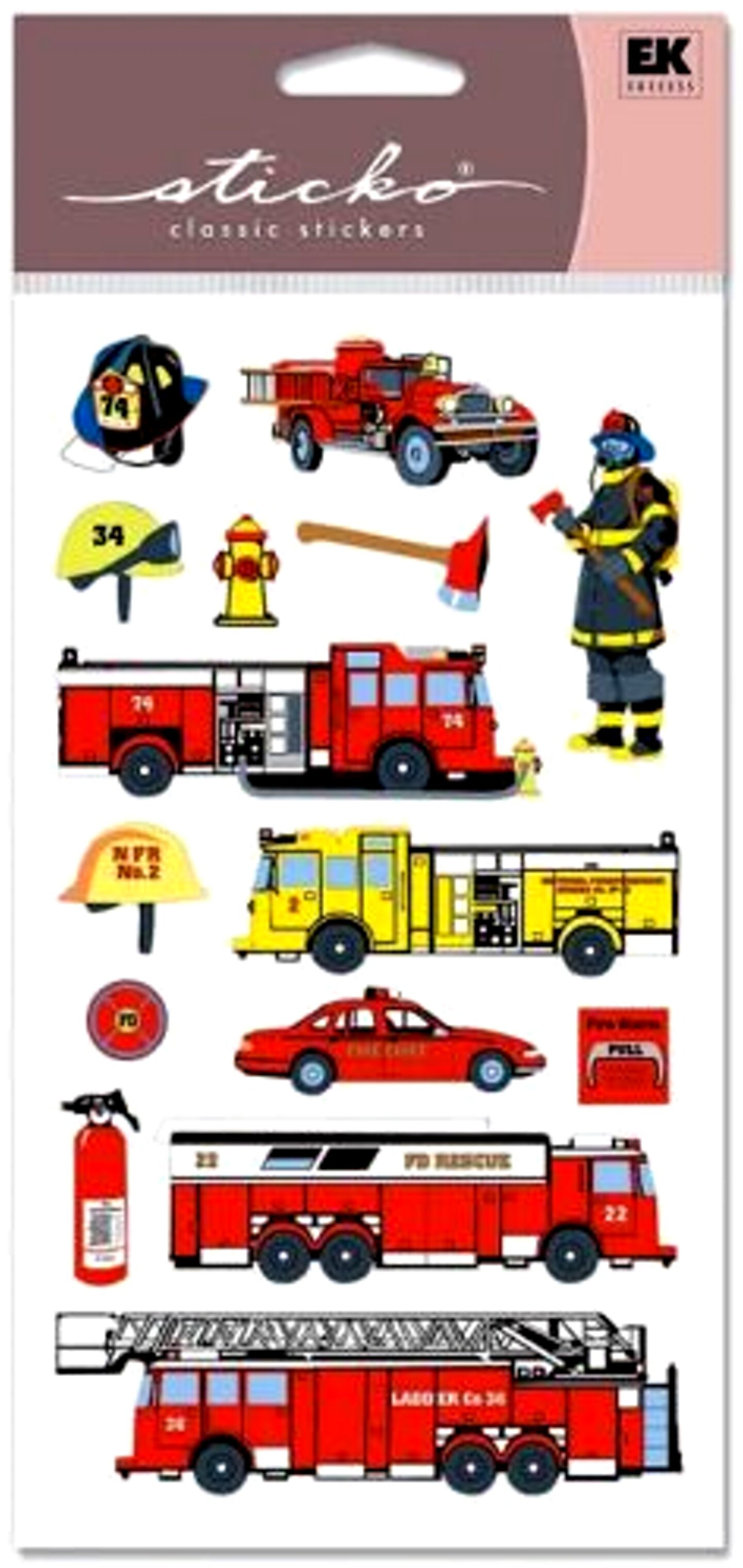 Sticko Fire Department Stickers