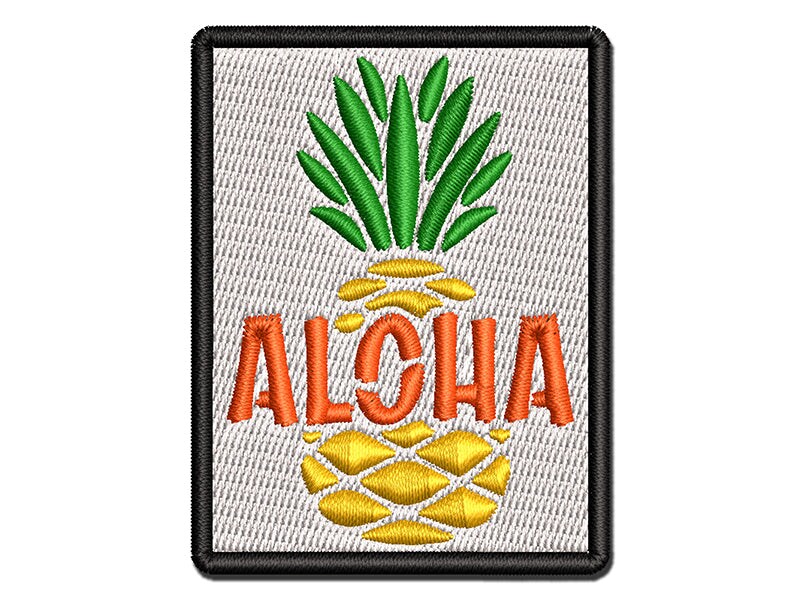 4 X Pineapple Clothing Patches, Iron on Sew on Patches 